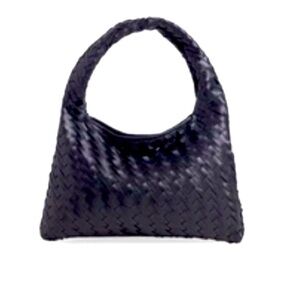 New! Gorgeous Walter Baker Margaux Woven Handbag in black vegan leather